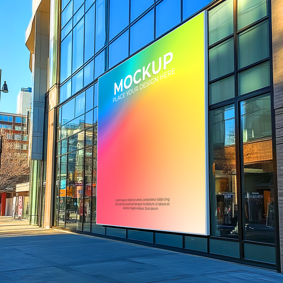 High-Resolution Blank Storefront Branding Mockup psd