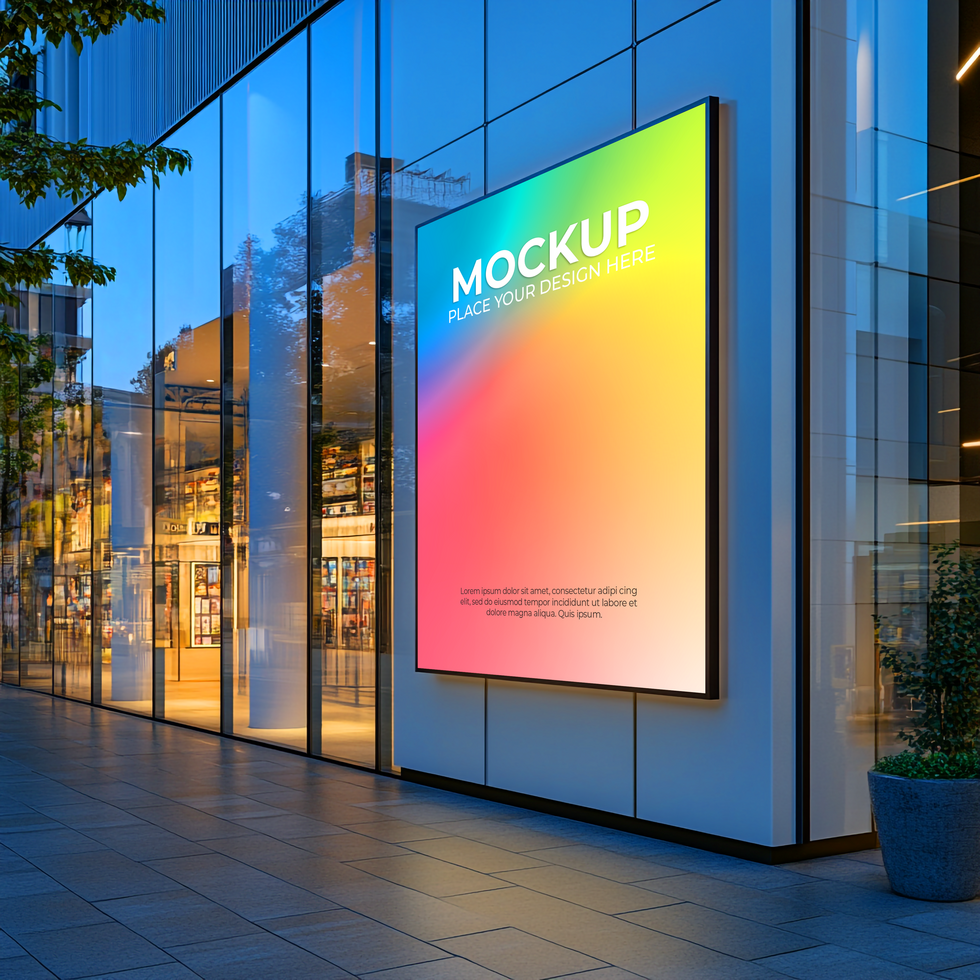 Empty Shopfront Template for Creative Branding psd