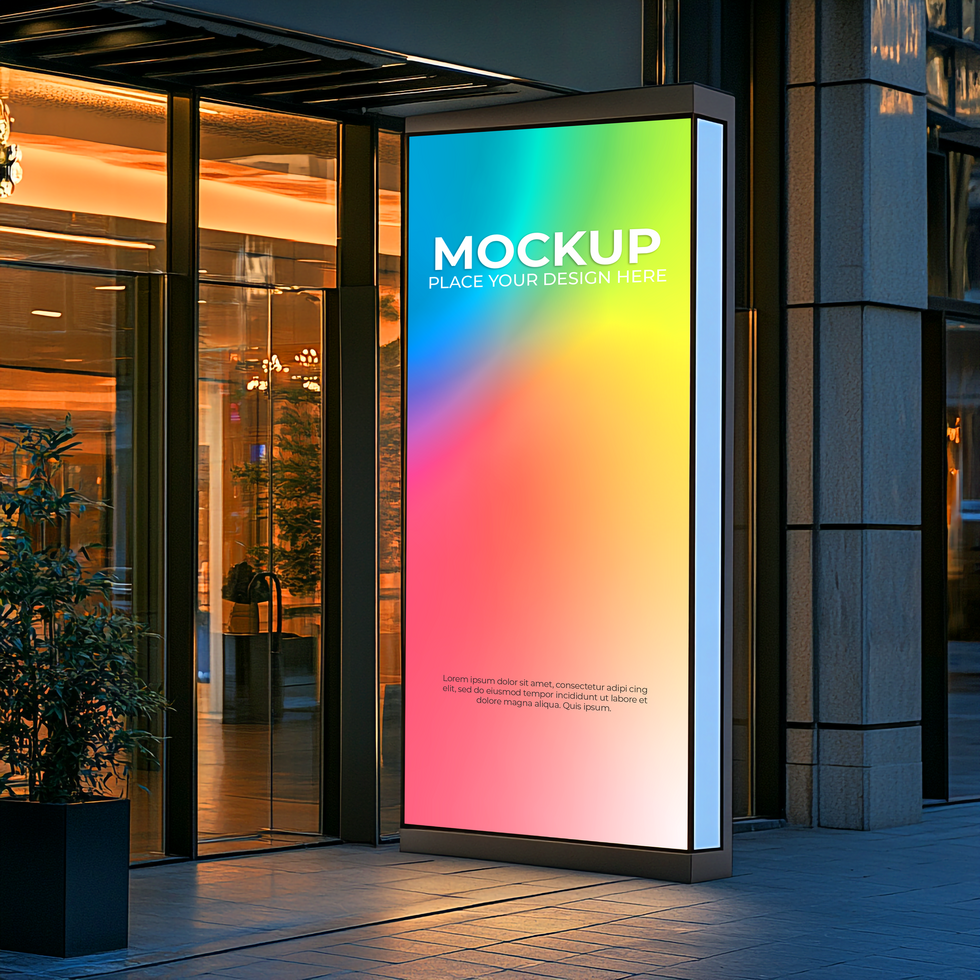Urban Shop Facade Mockup for Visual Design psd