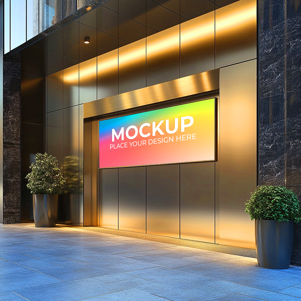 Urban Blank Shopfront for Creative Mockups psd