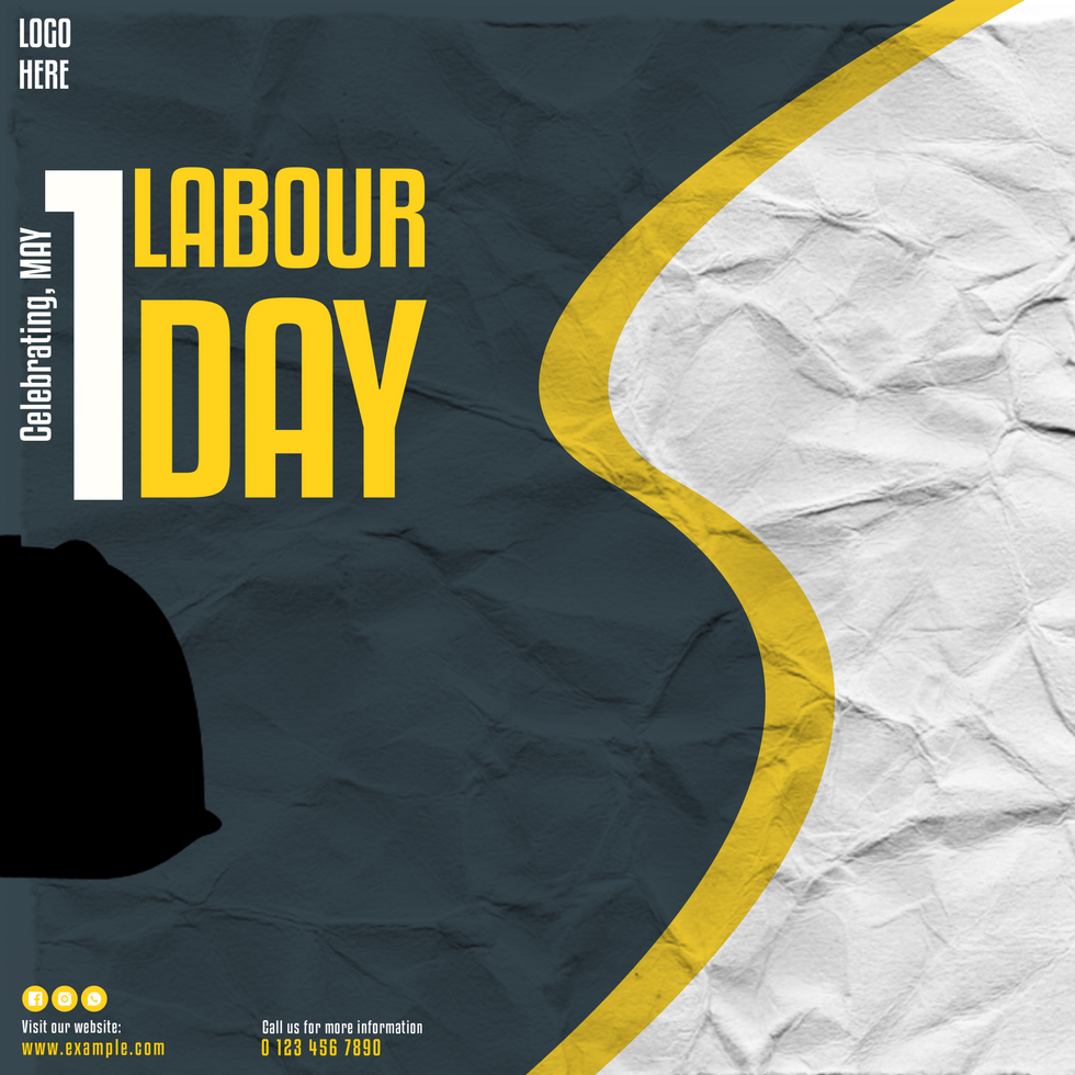 Labour Day Celebration Announcement psd
