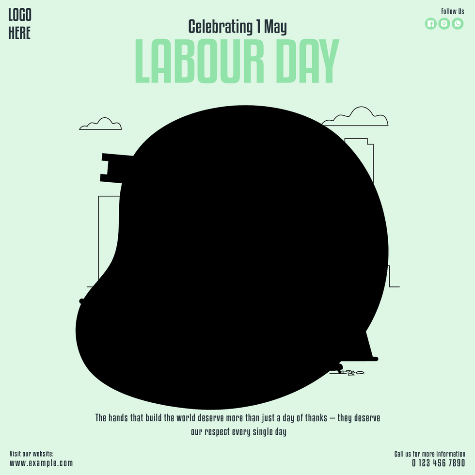 Celebrating Labour Day Honoring Workers and Builders psd