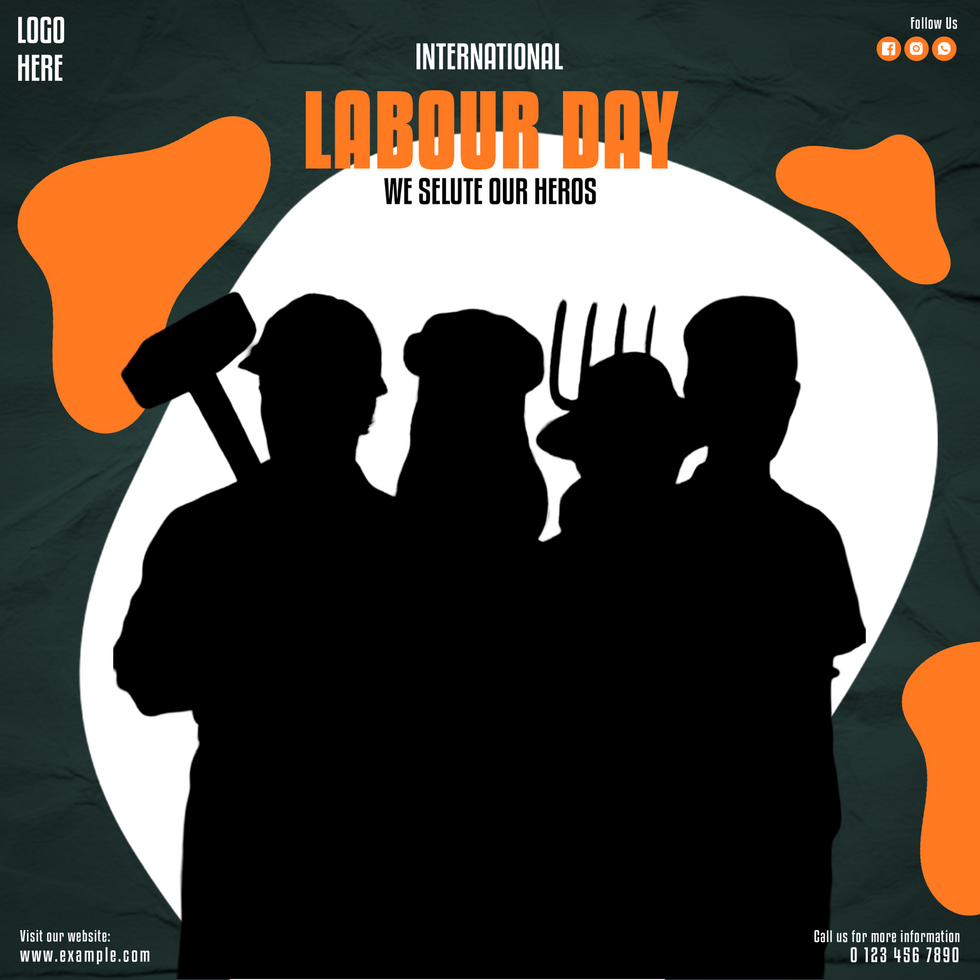 International Labour Day Celebrating Workers and Heroes psd