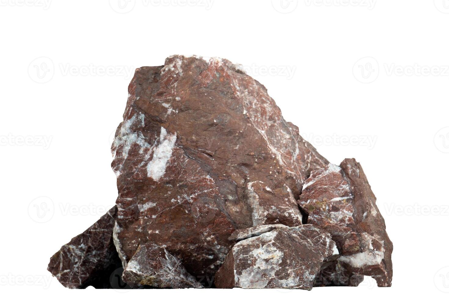 rock pile natural material stack on white photo