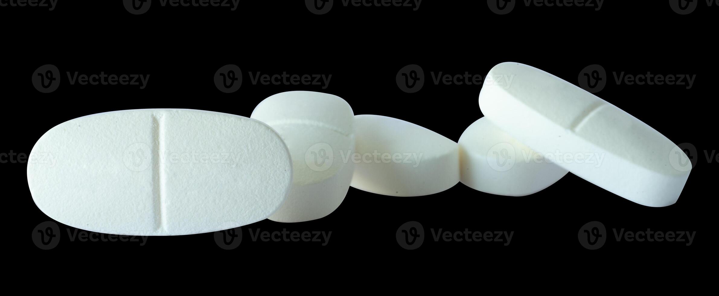 bunch medical pills isolated photo