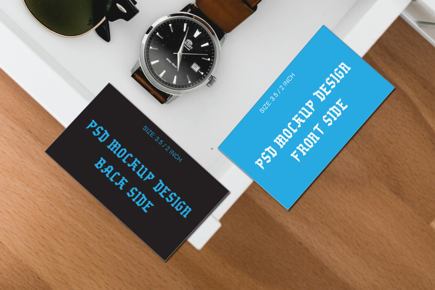 The Best Double Side Business Cards Flash Cards Gift Card Visiting Cards And Thank You Cards Photoshop Mockup Files psd