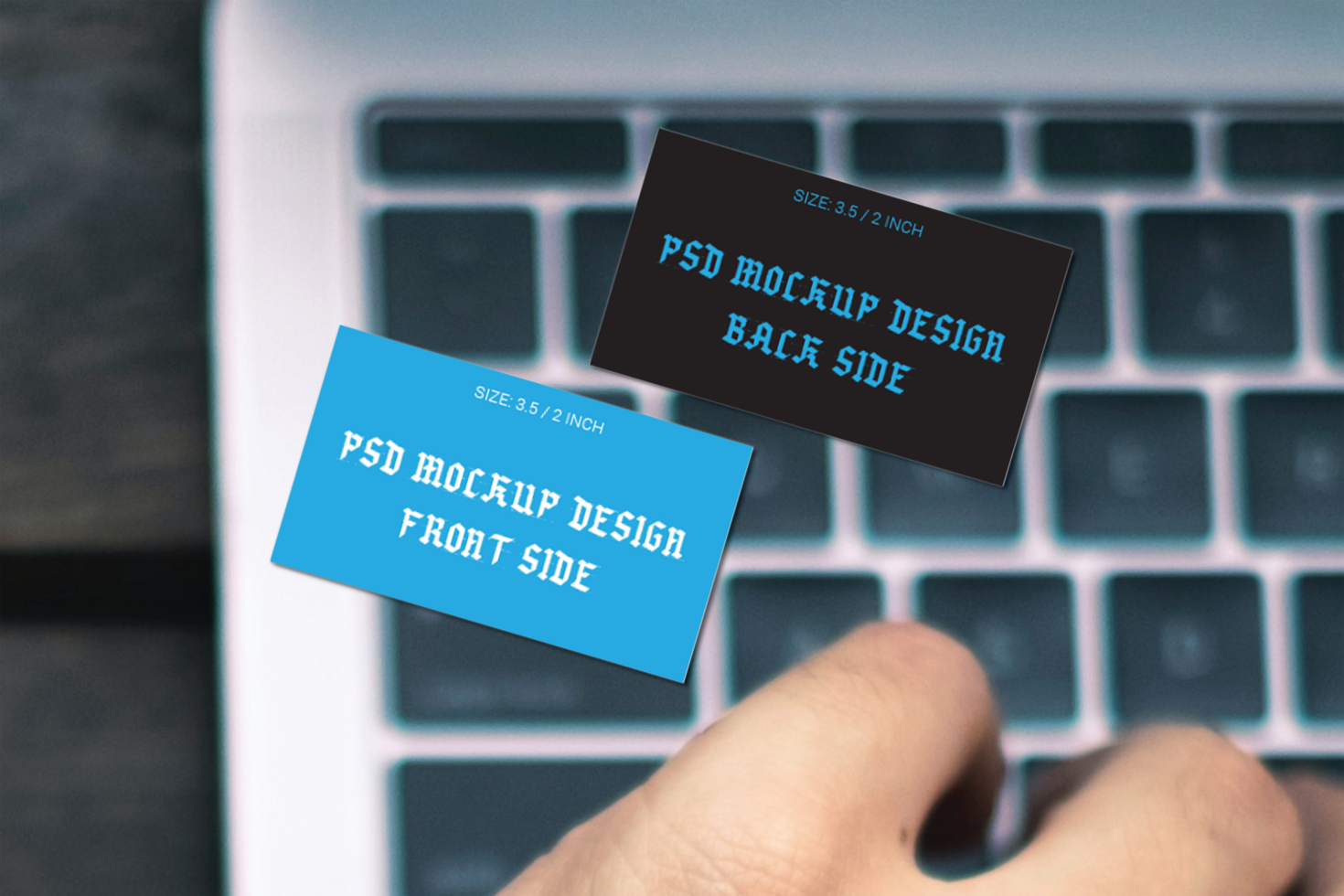 The Best Double Sided Business Card Flash Card Gift Card Visiting Cards And Thank You Cards Photoshop Mockup Files psd