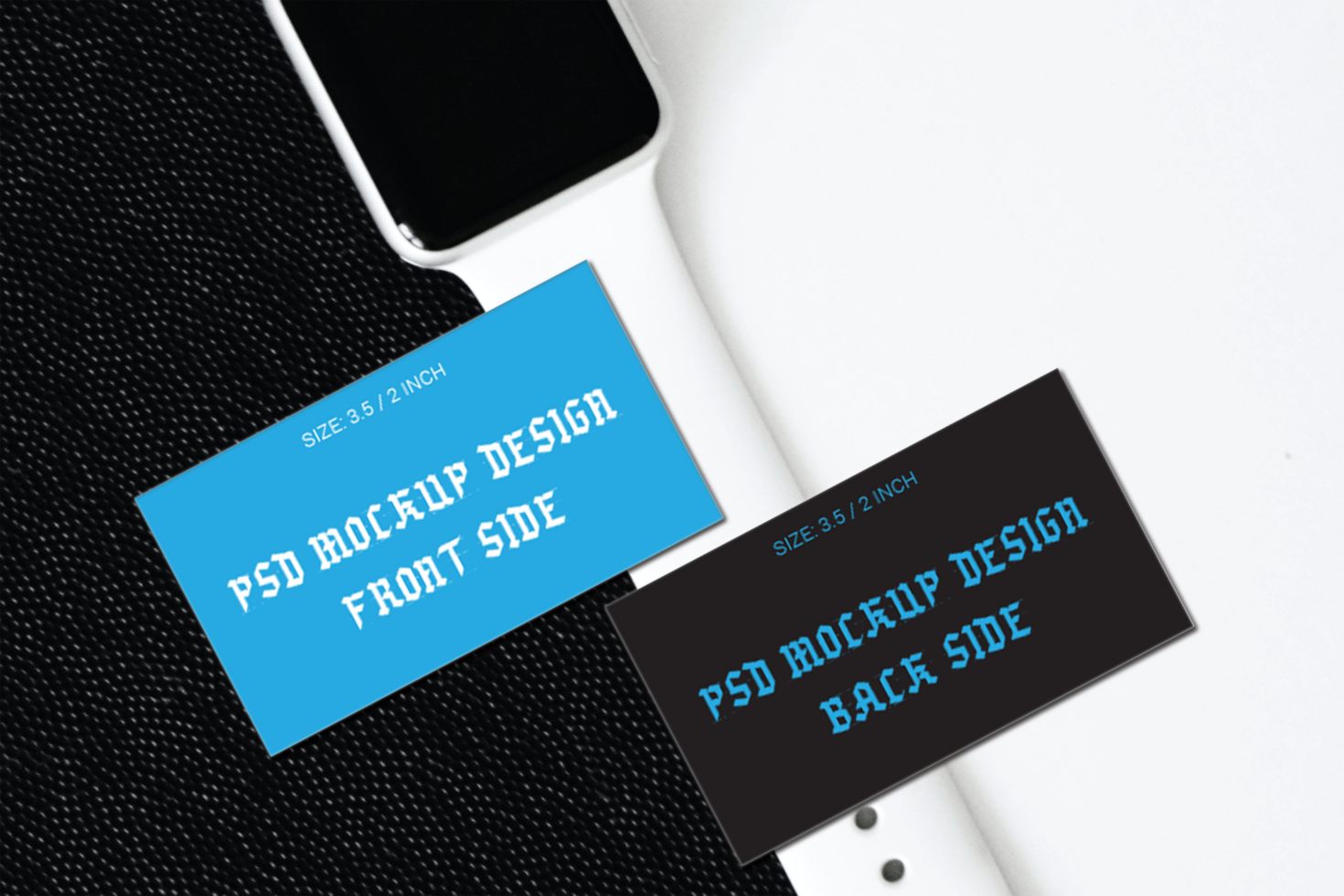 The Best Double Sided Business Cards Flash Card Gift Cards Visiting Card or Thank You Cards Adobe Photoshop Mockup File psd