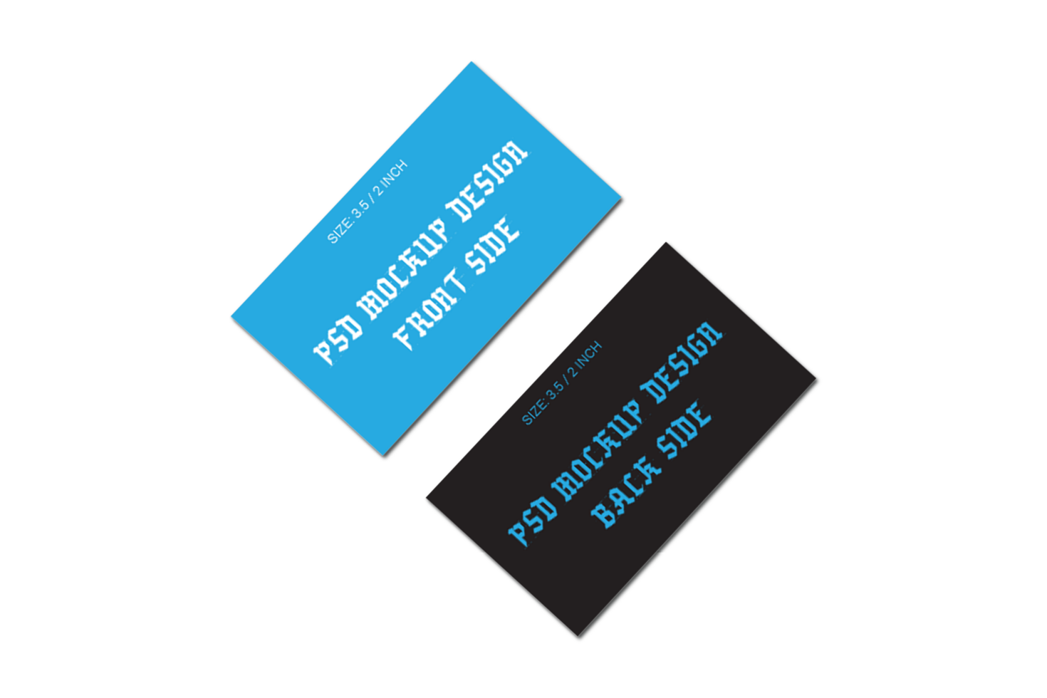 The Best Double Sided Business Cards Flash Cards Gift Cards Visiting Cards or Thank You Cards Adobe Photoshop Mockup Files psd