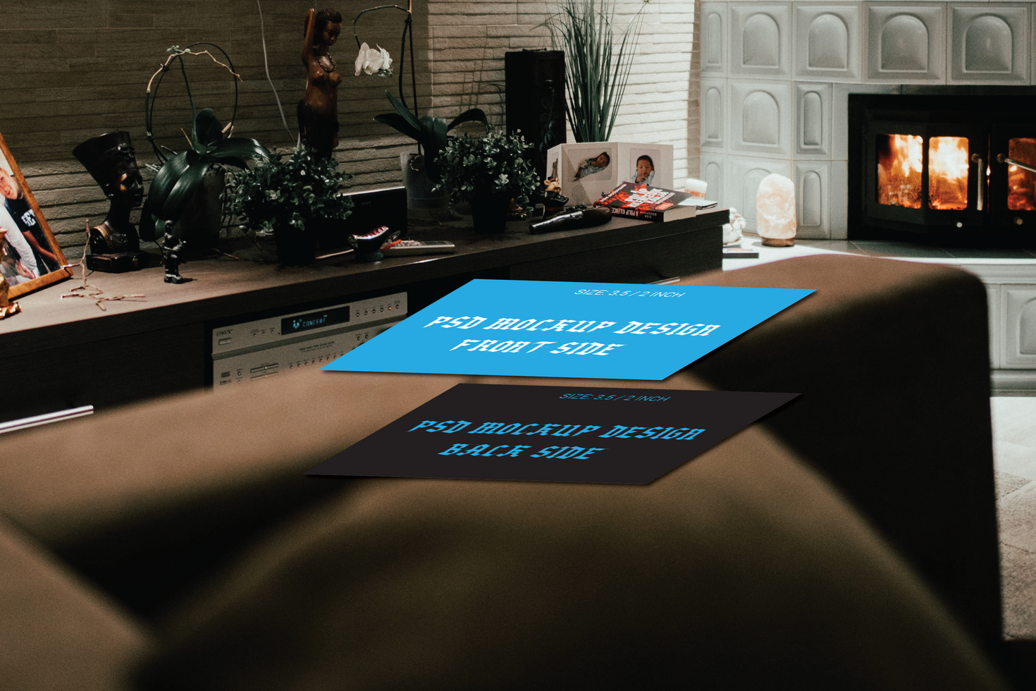 The Best Double Sides Business Card Flash Card Gift Cards Visiting Card And Thank You Card Photoshop Mockup File psd