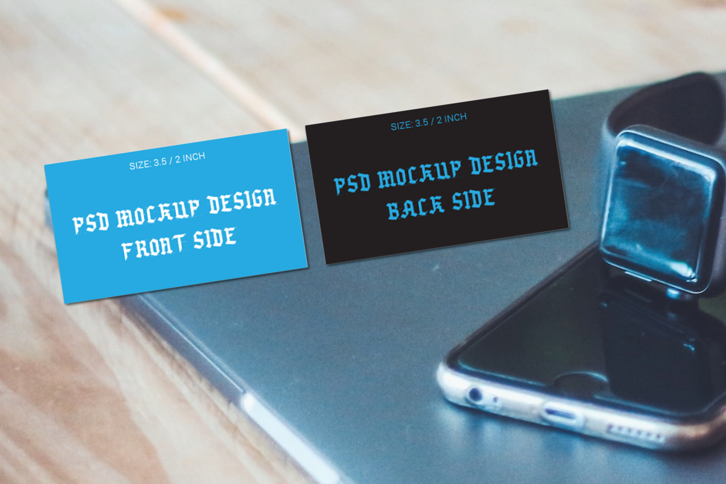 The Best Double Side Business Cards Flash Cards Gift Cards Visiting Card or Thank You Cards Photoshop Mockup Files psd