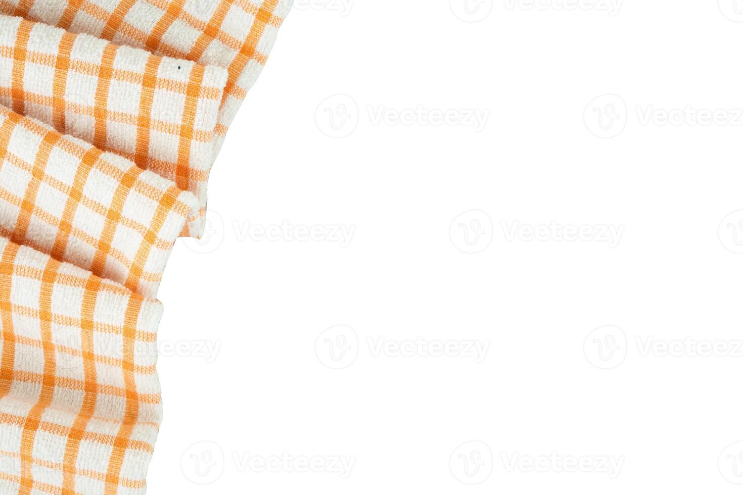 orange cloth folded for copy space photo