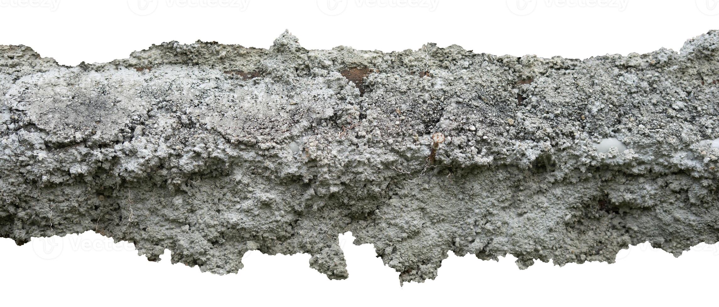 cement pile border isolated element photo