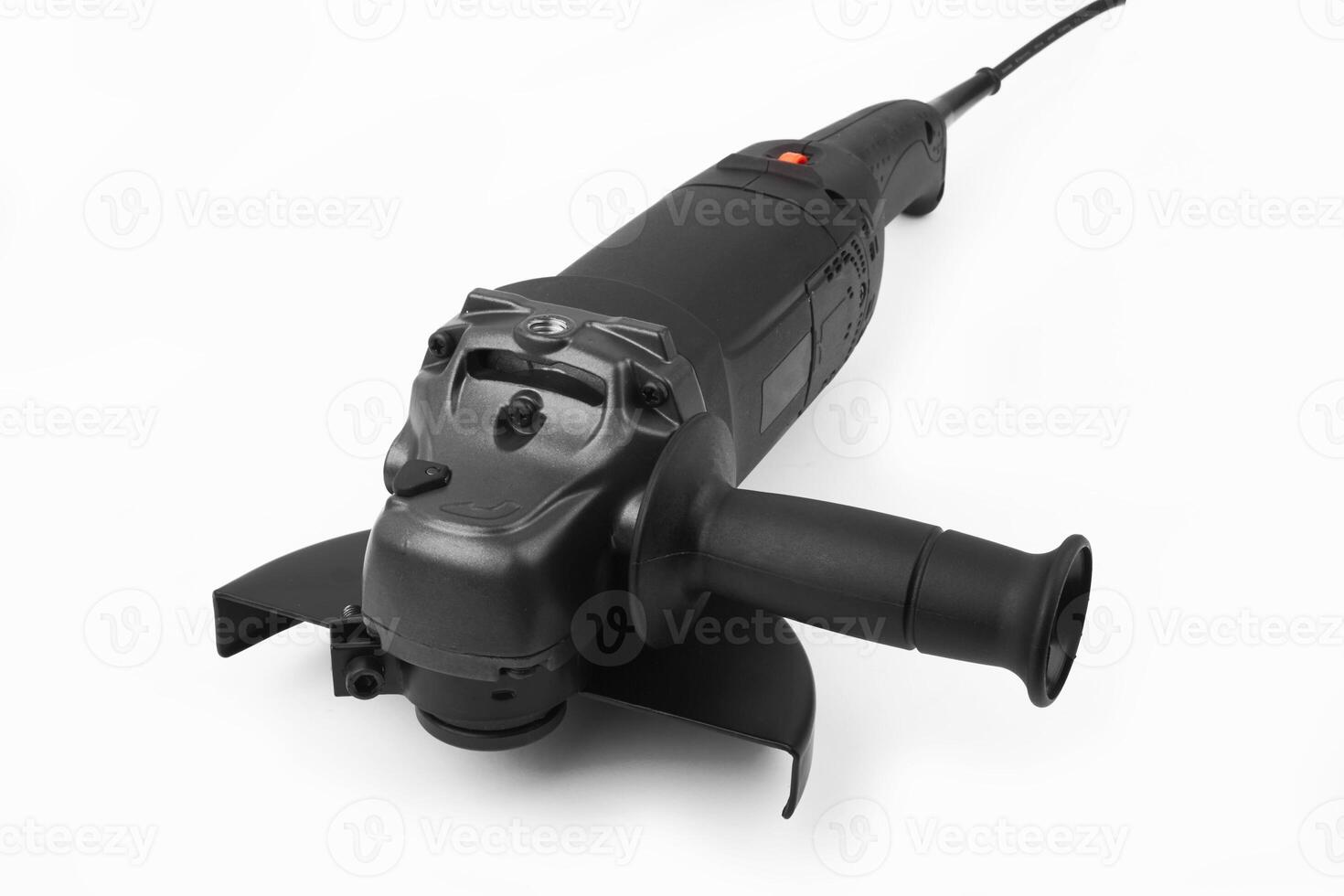 Angle grinder tool on white photo