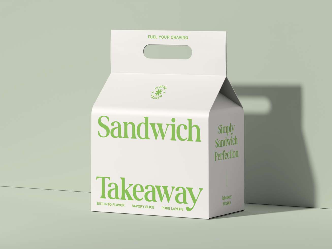 Sandwich Takeaway Box Mockup psd