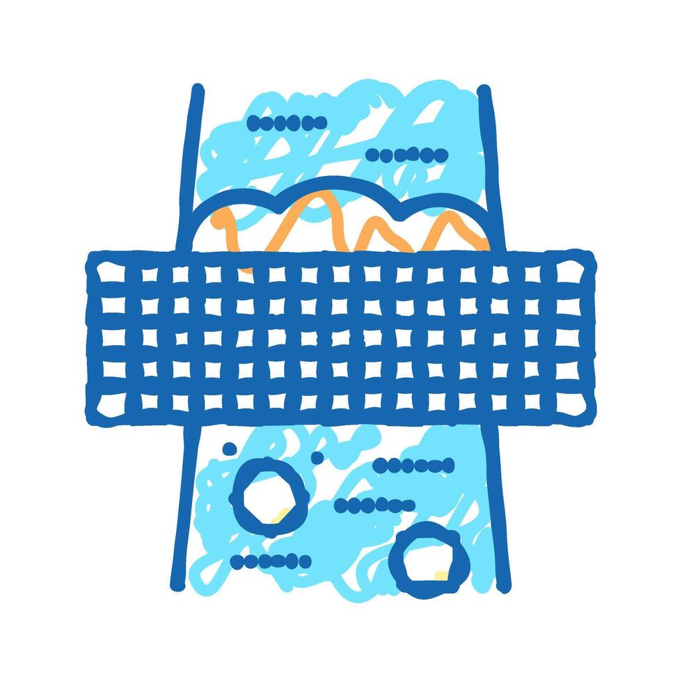 filtration machine icon doodle illustration vector