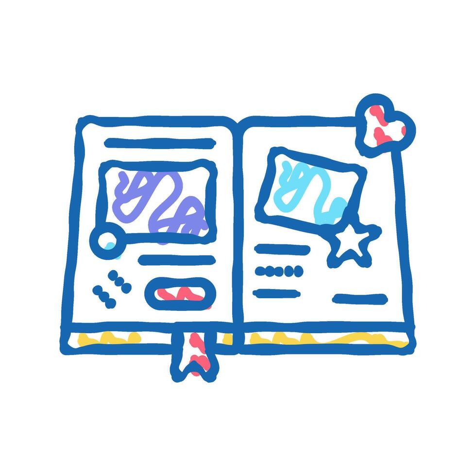 craftbooking color icon isolated isolated illustration vector