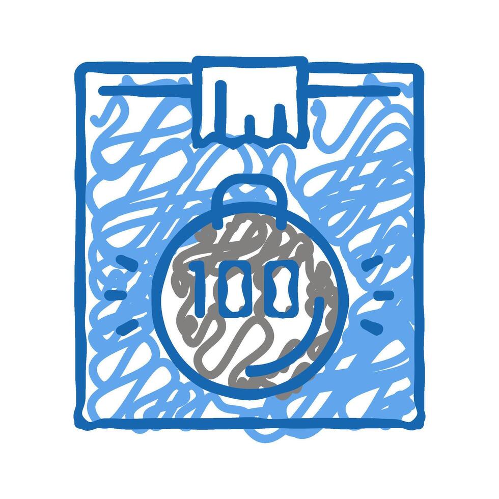 box weight icon doodle illustration vector