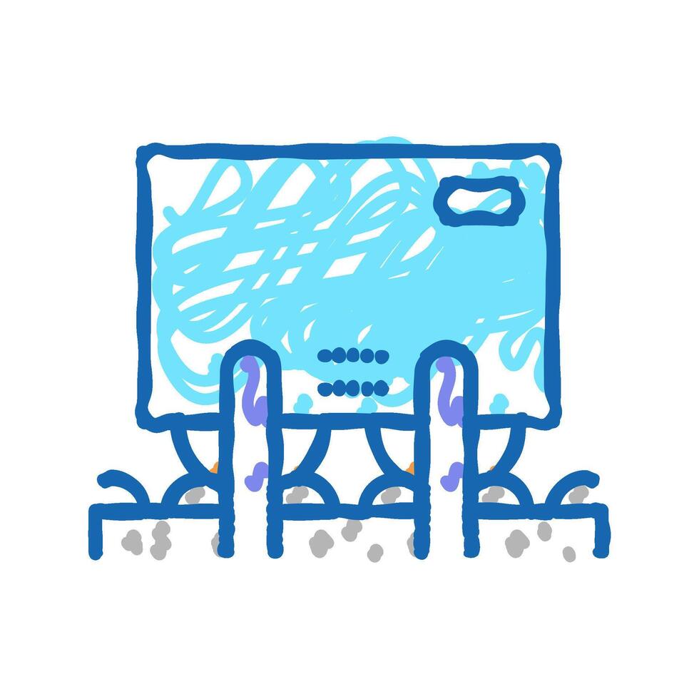 grinding machine icon doodle illustration vector