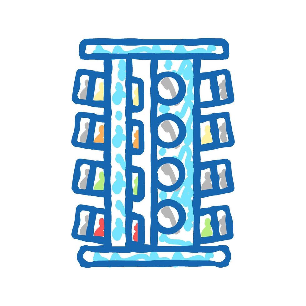 spice bottles stand icon doodle illustration vector