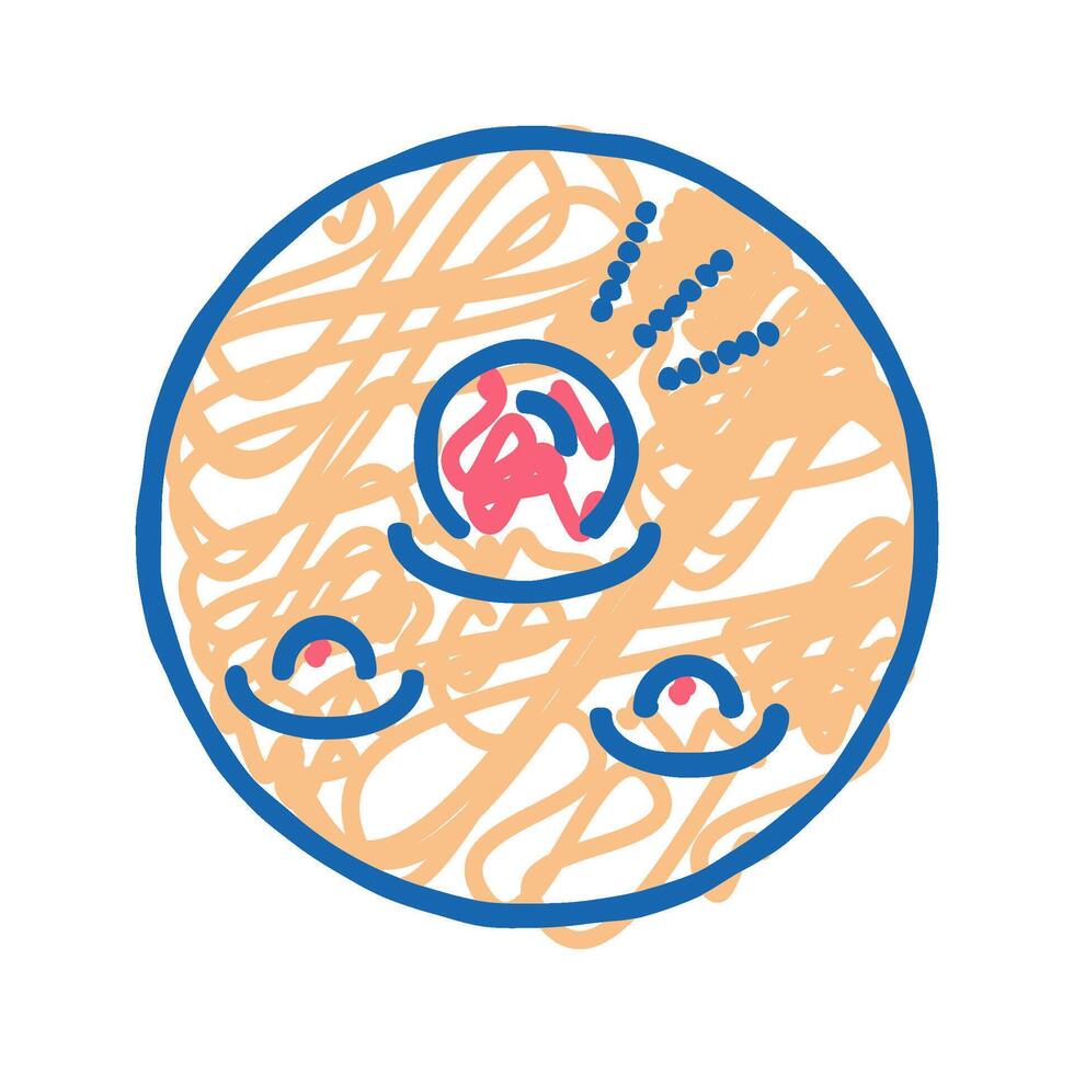 pyogenic granuloma skin disease icon doodle illustration vector