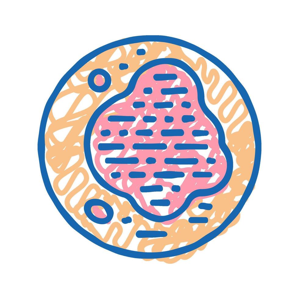 psoriasis skin disease icon doodle illustration vector