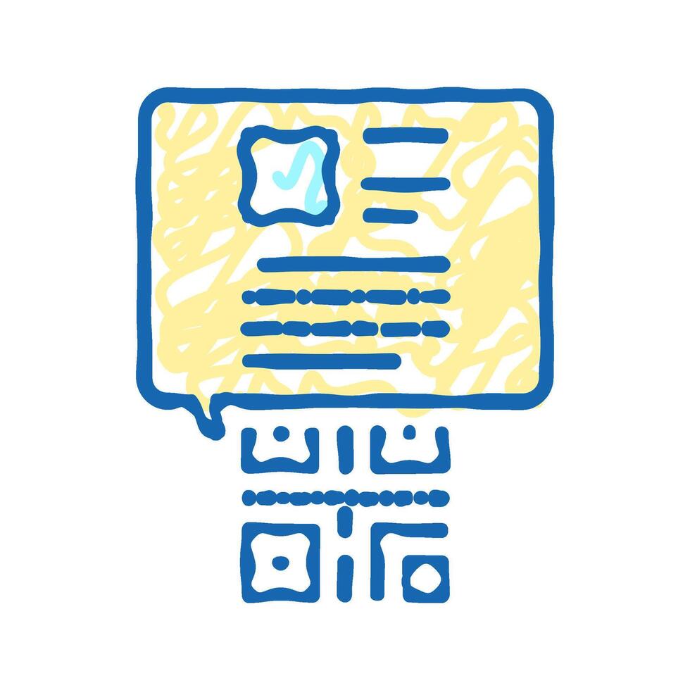 qr code for find product color icon isolated illustration vector