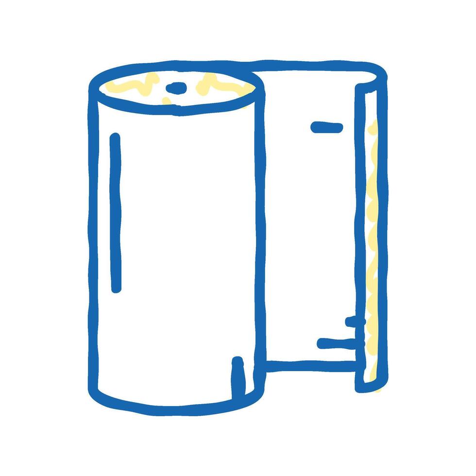 paper roll icon doodle illustration vector