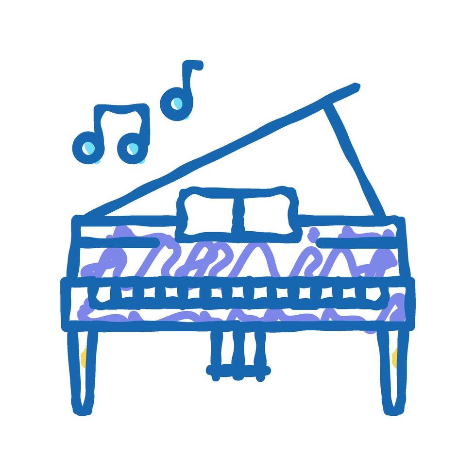 play music color icon isolated illustration vector
