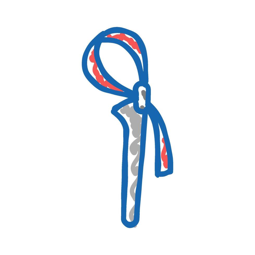strap wrench tool icon doodle illustration vector