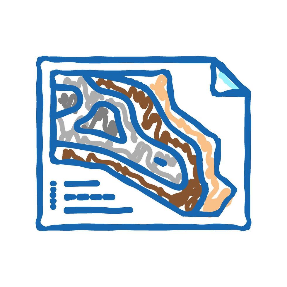 engineering and design quarry mining icon doodle illustration vector