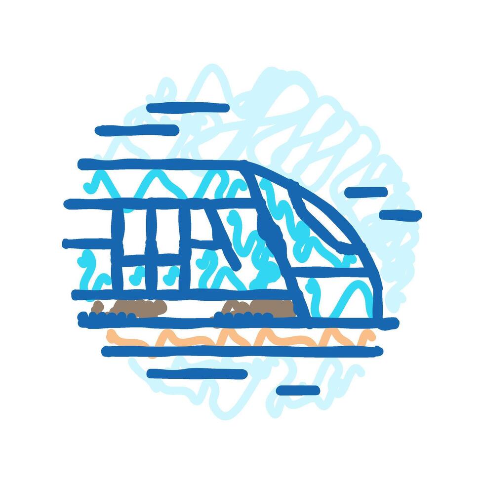 spiral staircase progress icon doodle illustration vector