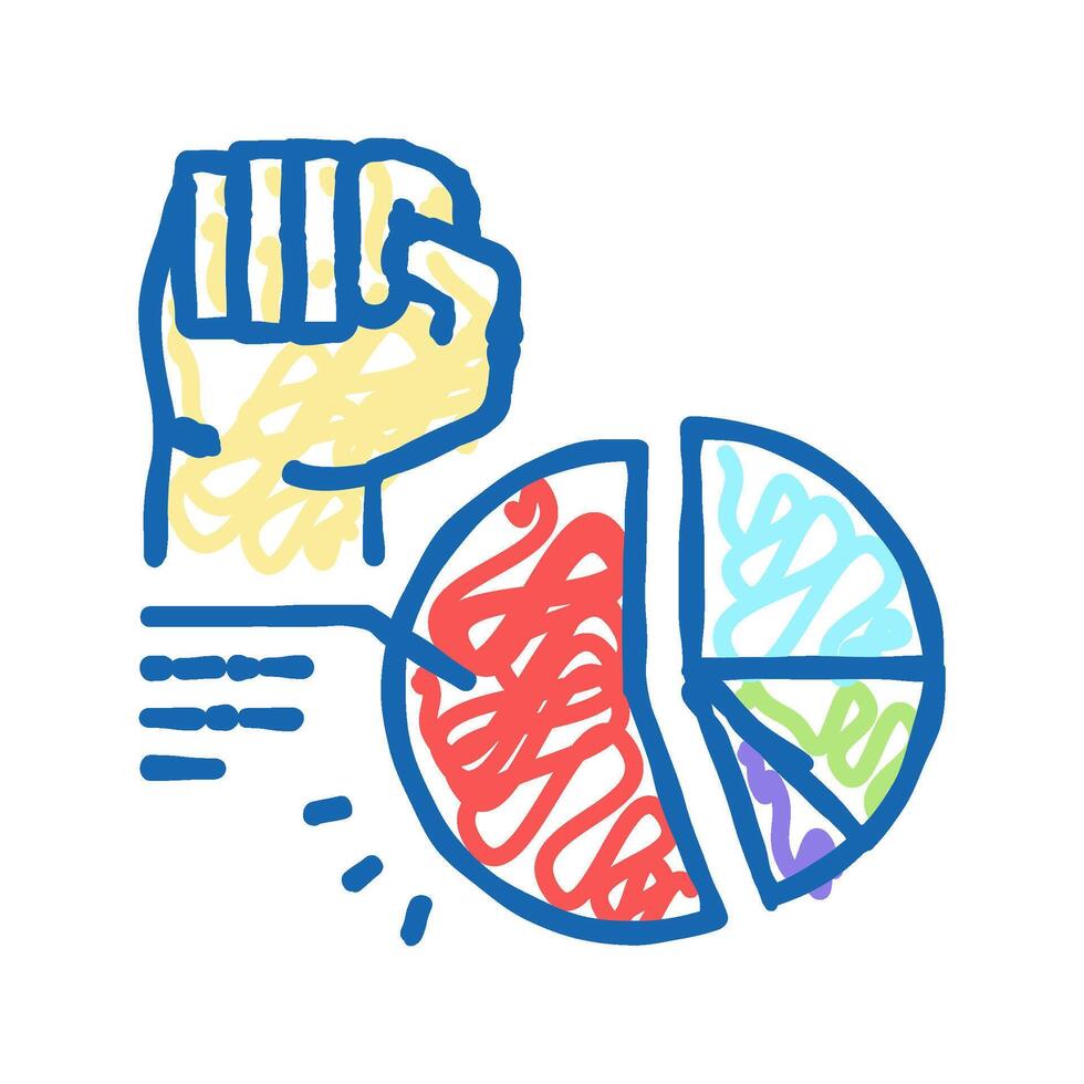 majority rule icon doodle illustration vector