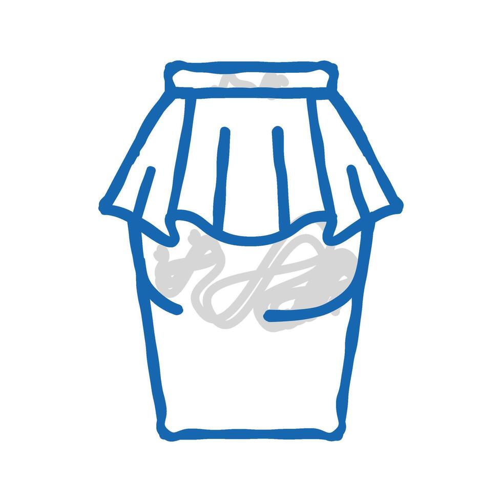 peplum skirt icon doodle illustration vector