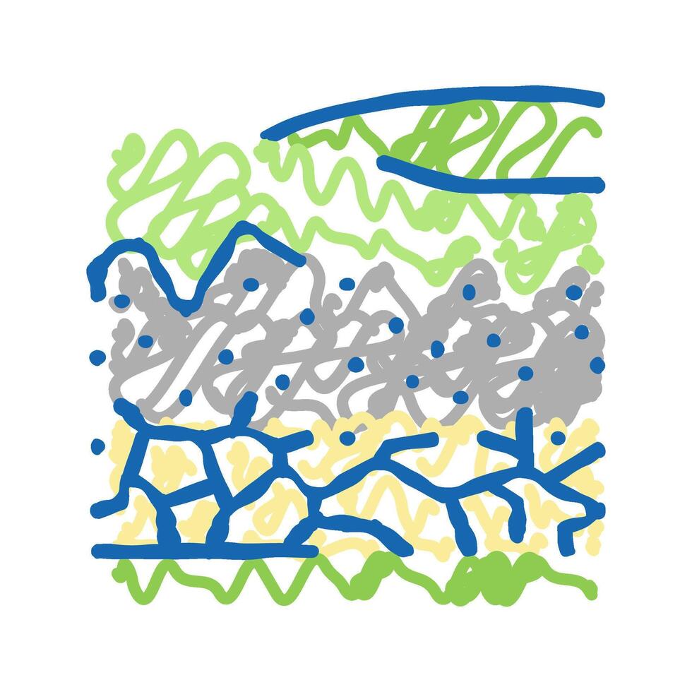 dry river icon doodle illustration vector