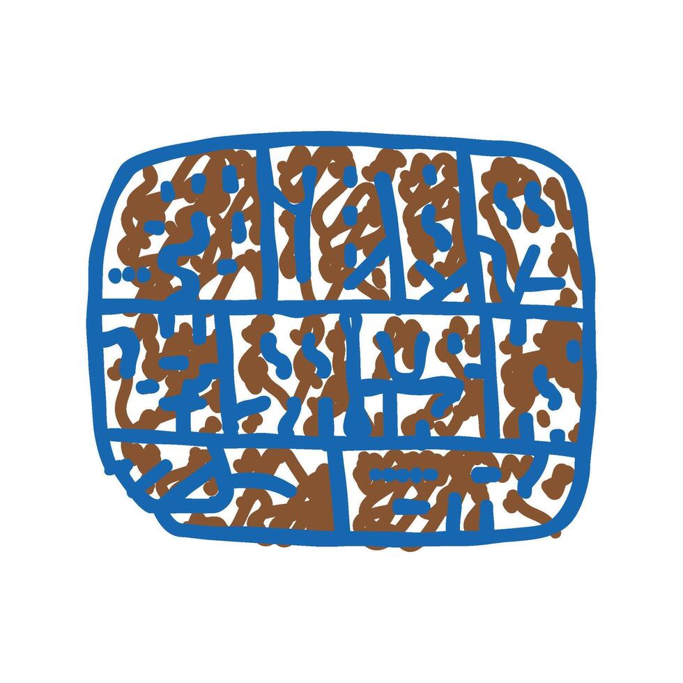 writing human evolution icon doodle illustration vector