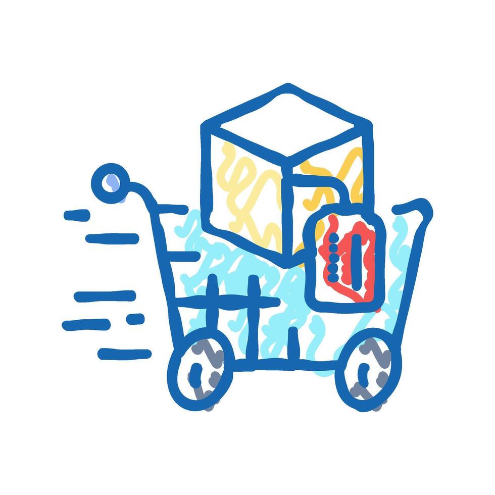 acceleration technical sales engineer icon doodle illustration vector