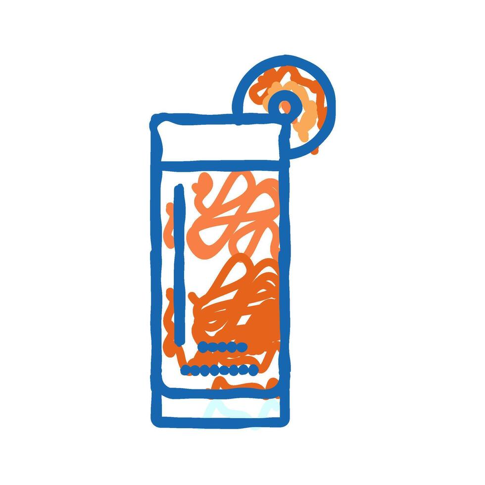 vegetable juice drink icon doodle illustration vector
