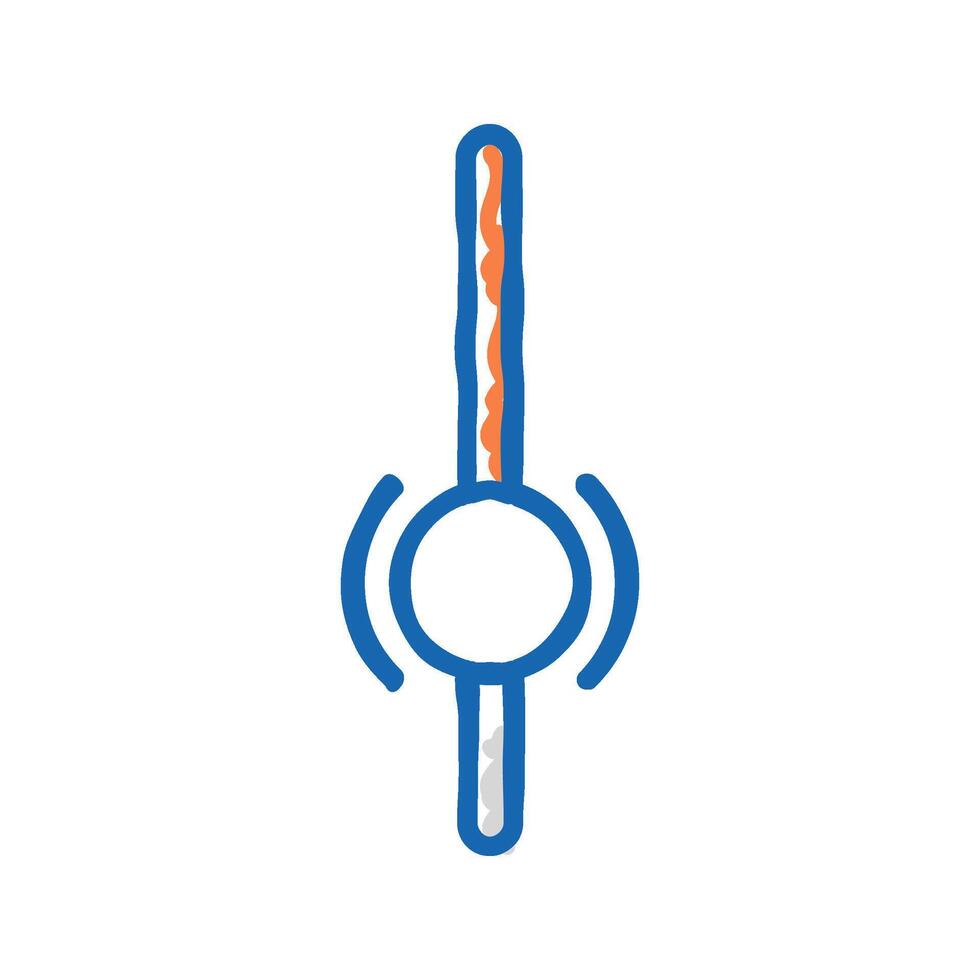 ui scroll sign icon doodle illustration vector