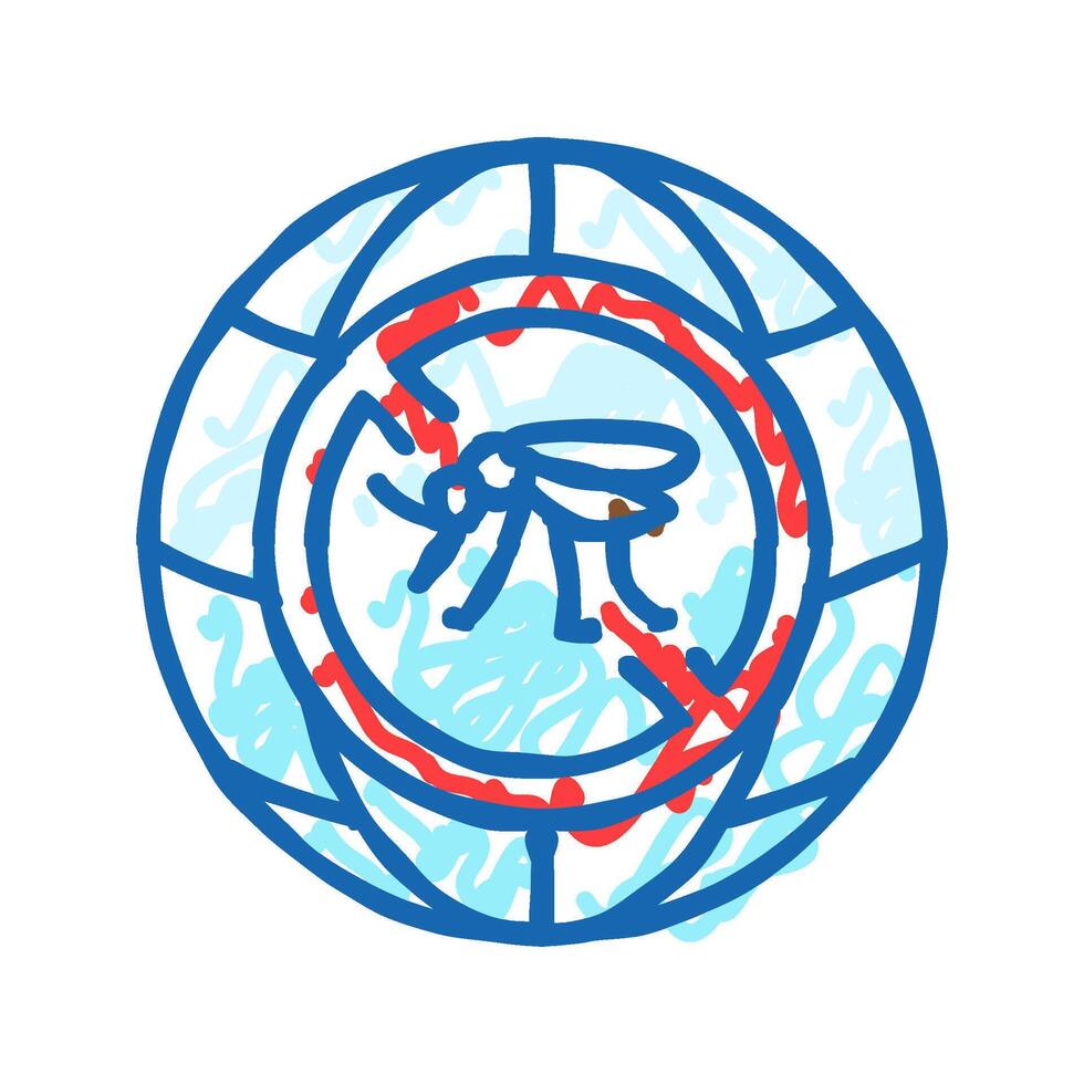 tuberculosis world day icon doodle illustration vector