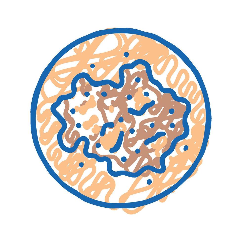 skin discoloration disease symptom icon doodle illustration vector