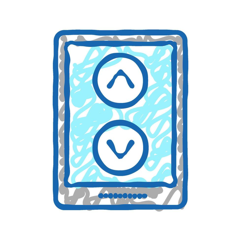 screen scroll icon doodle illustration vector