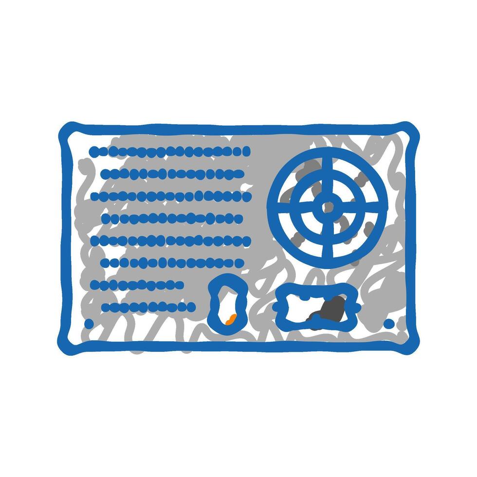 power supply electrical engineer icon doodle illustration vector