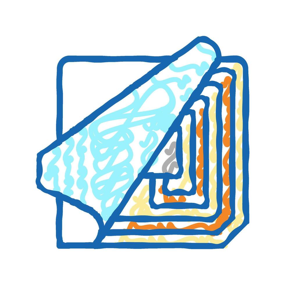 chip rfid copper wire component icon doodle illustration vector