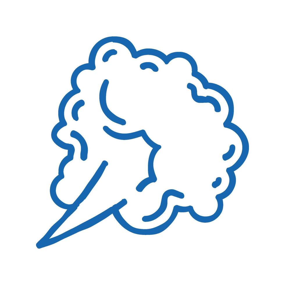puff smell icon doodle illustration vector