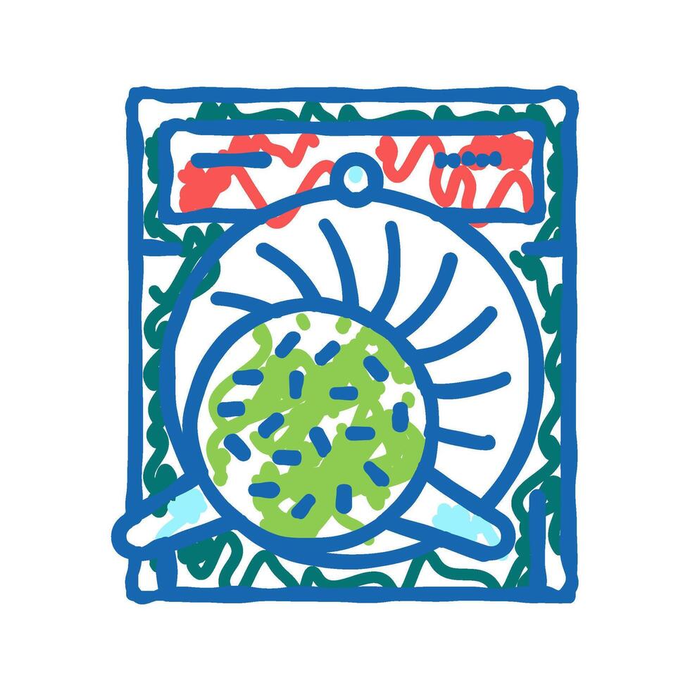 twisting tea icon doodle illustration vector