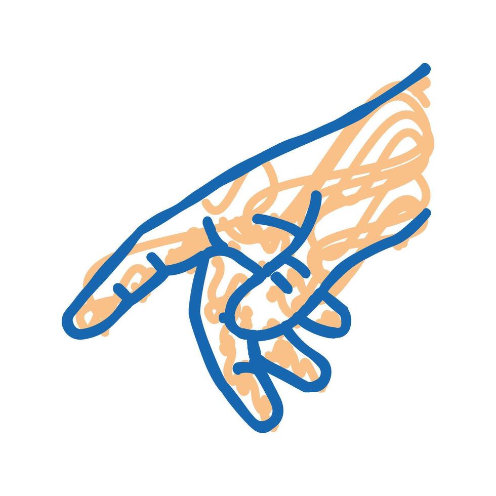 touch with finger icon doodle illustration vector