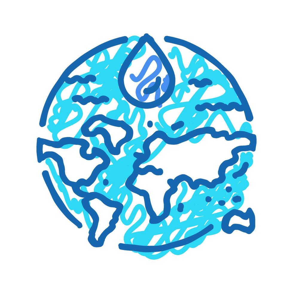 aquifer recharge hydrogeologist icon doodle illustration vector