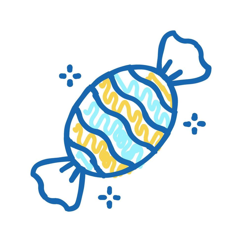 sweet candy icon doodle illustration vector