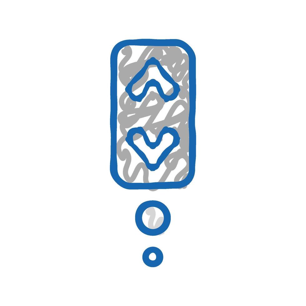 scroll symbol icon doodle illustration vector